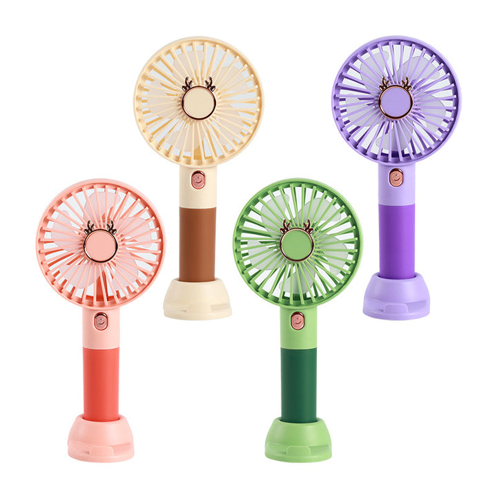 Women's Portable Table Fan with Flexible Handle Bowlift