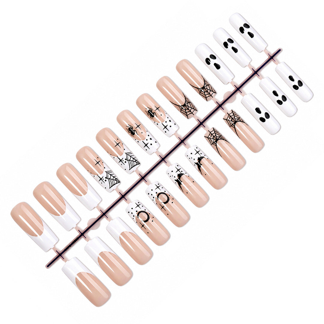 Halloween-Themed Press-On Nail Art Set Bowlift