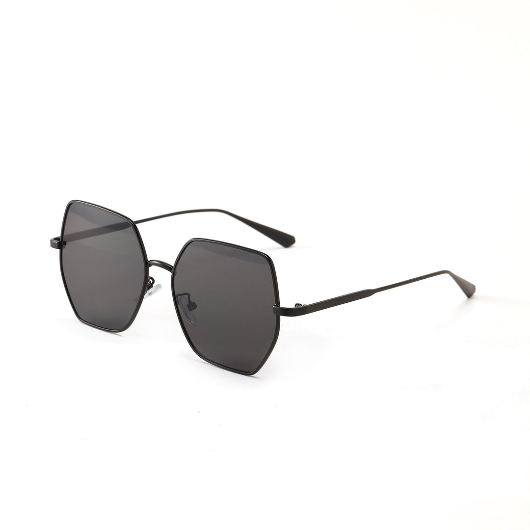 Women fashionable hexagonal sunglasses with UV protection Bowlift