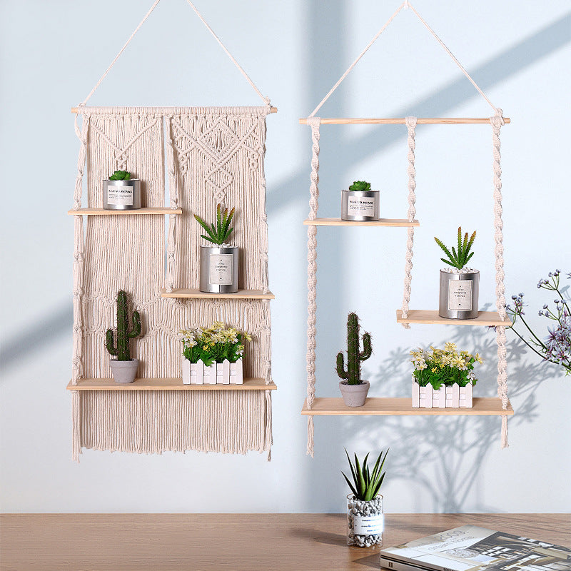 Multi-Tier Hanging Plant Shelf