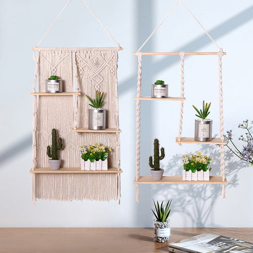 Multi-Tier Hanging Plant Shelf