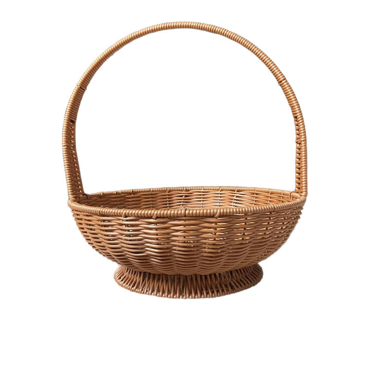 Women's round pasture basket with practical handle Bowlift