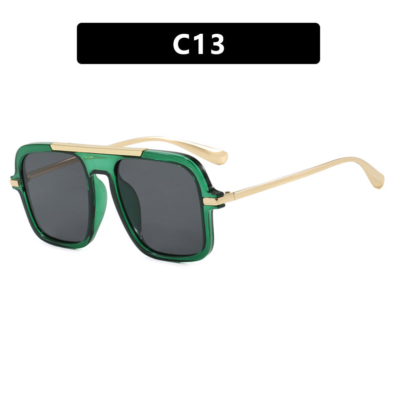 Women's square sunglasses with luxurious metal frame and sturdy lenses Bowlift