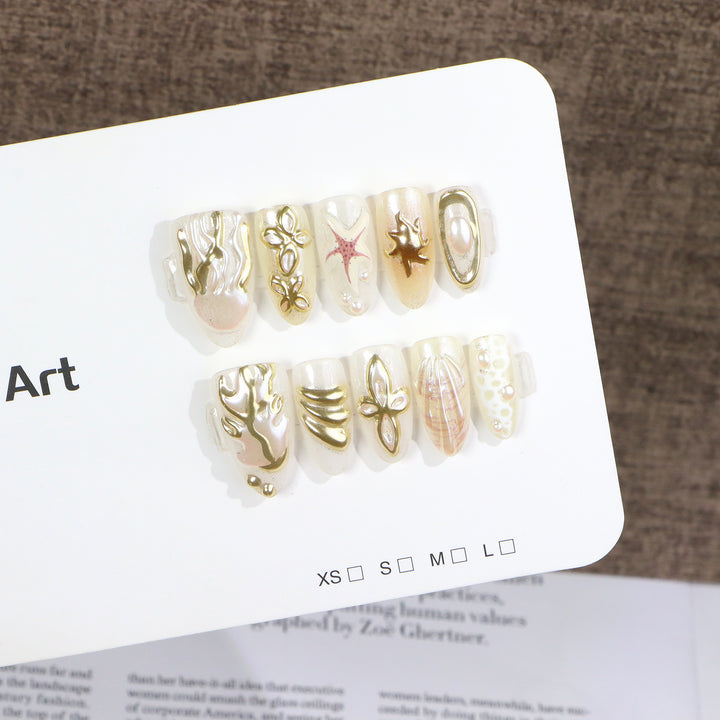 Artistic Press-On Nail Art Bowlift