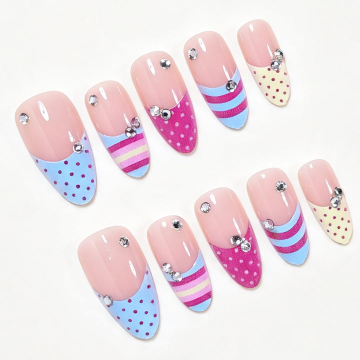 Decorative Stiletto Nail Art Tips Bowlift