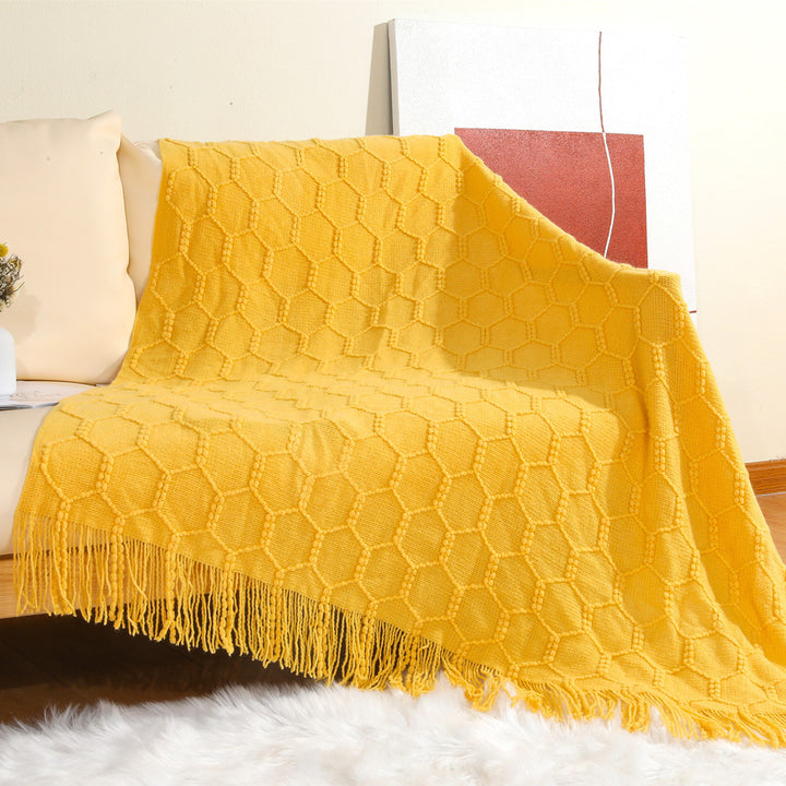 Decorative Knit Throw Blanket