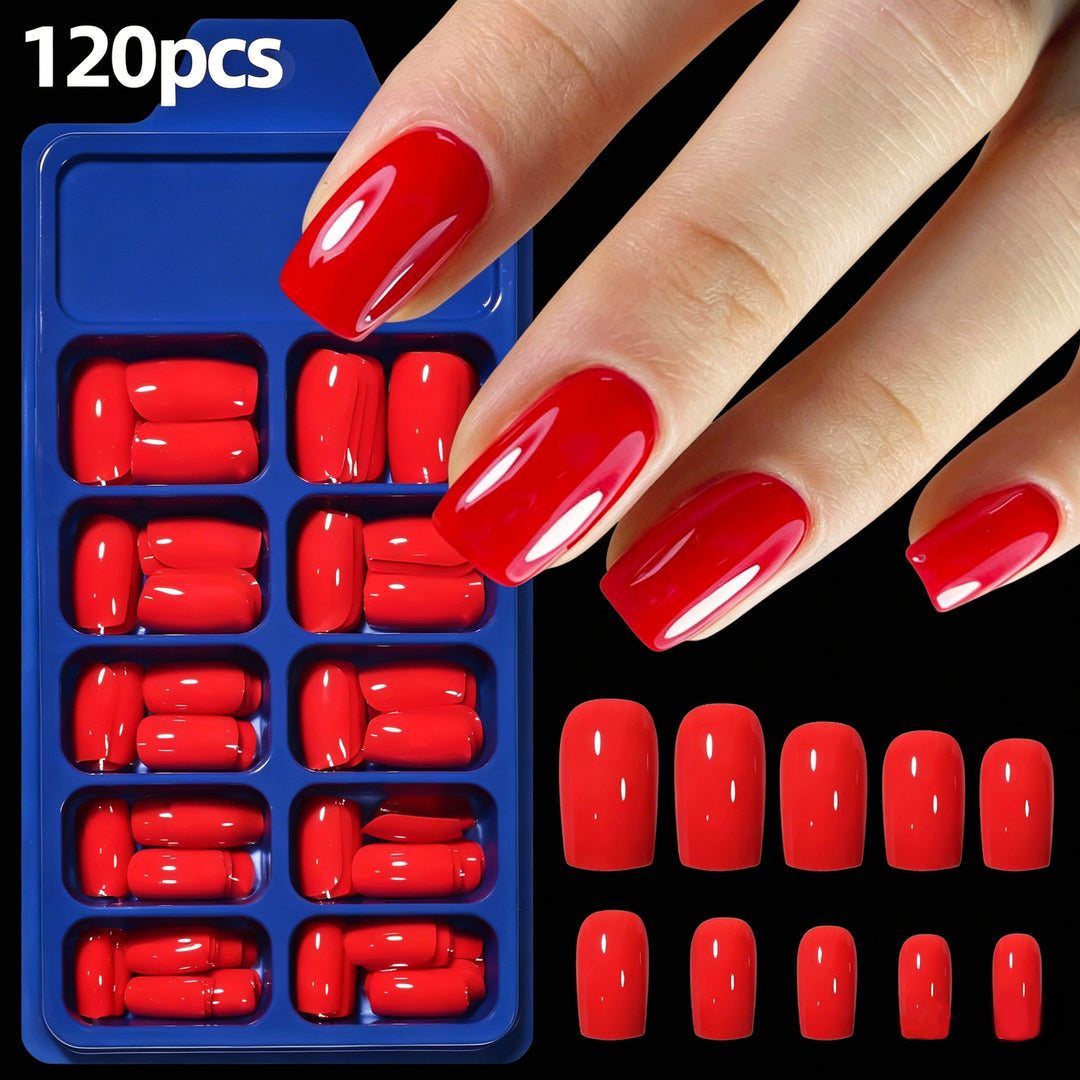 Premium Almond-Shaped False Nail Set Bowlift