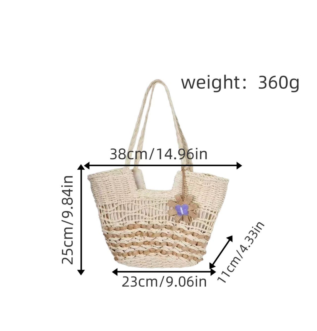 Braided Baste Beach Bag Bowlift