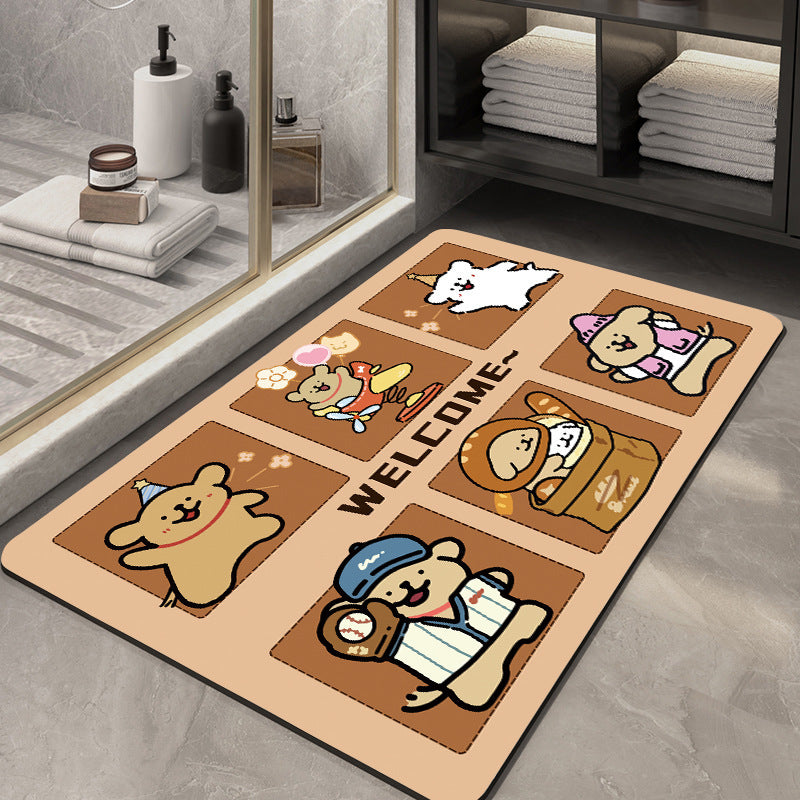 Cute Cartoon Character Welcome Mat