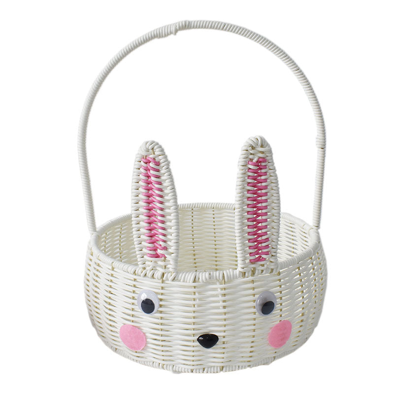 Bunny-Shaped Decorative Storage Basket Bowlift
