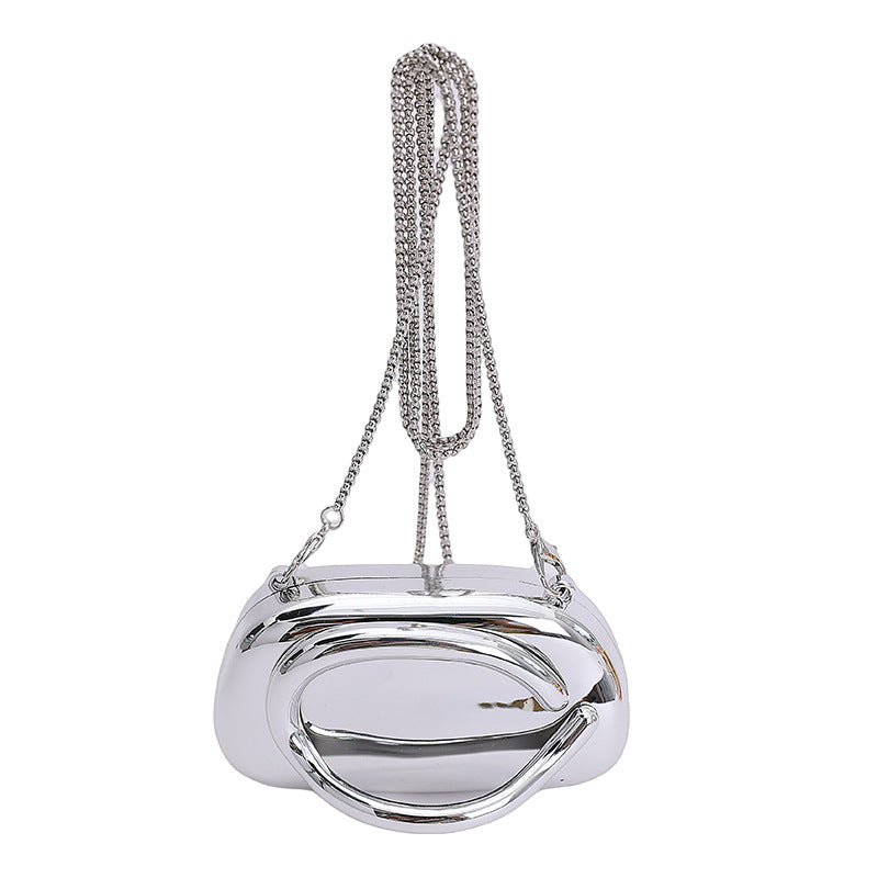 Chic Metallic Evening Clutch Bowlift
