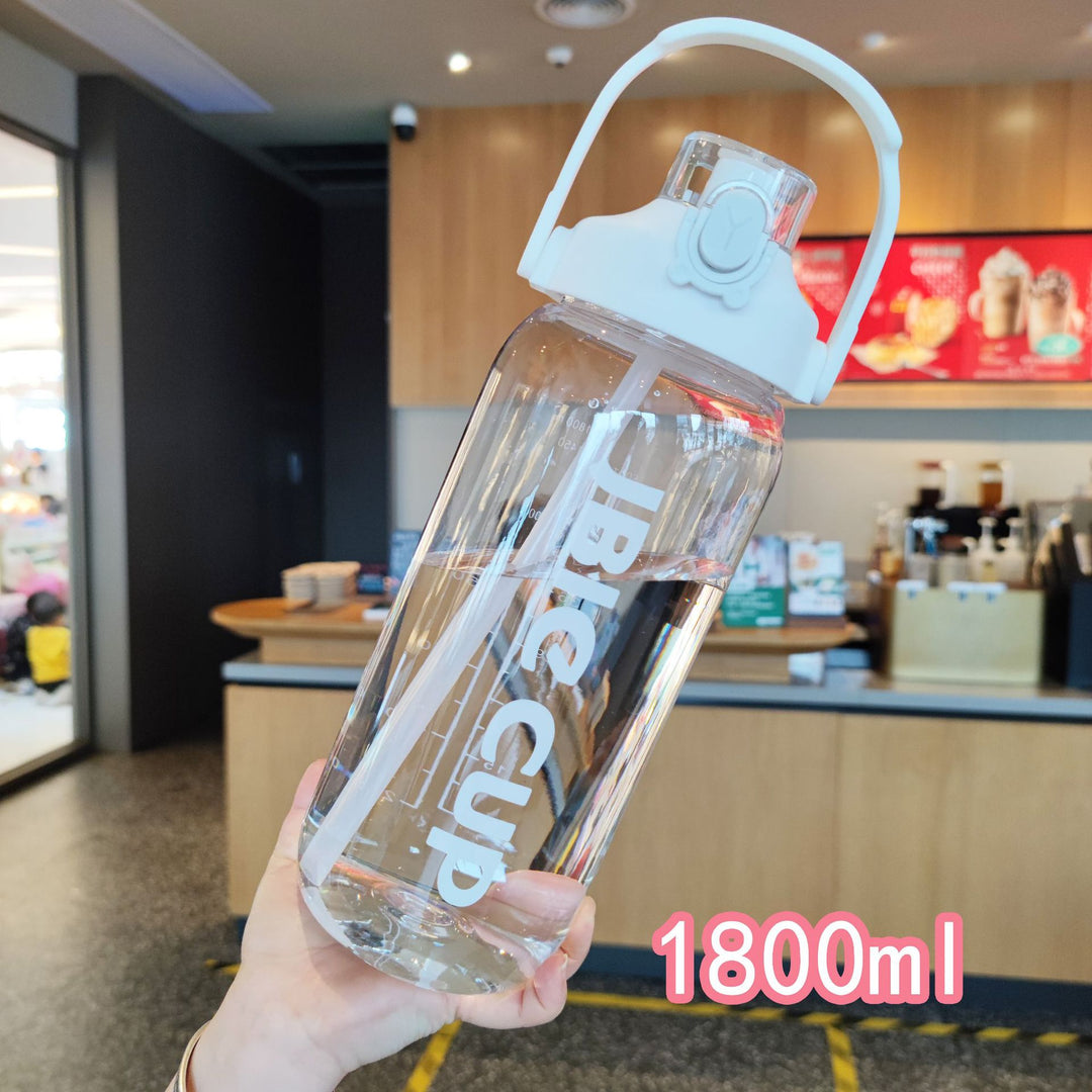Women's large water bottle with leak-proof lid and straw Bowlift