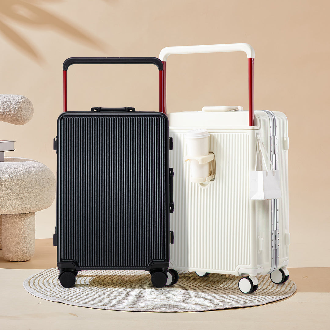 Compact Travel Roller Suitcase Bowlift