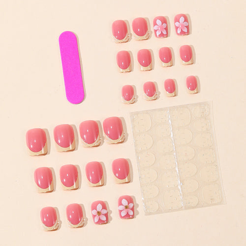 Decorative Floral 3D Nail Art Extensions Bowlift
