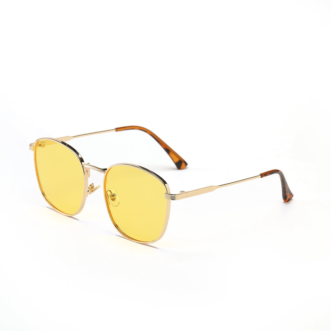 Women's fashionable hexagon sunglasses with luxurious metal frame Bowlift