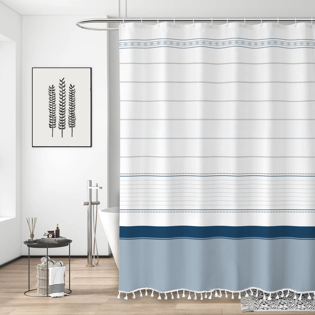 Decorative Bathroom Shower Curtain Bowlift