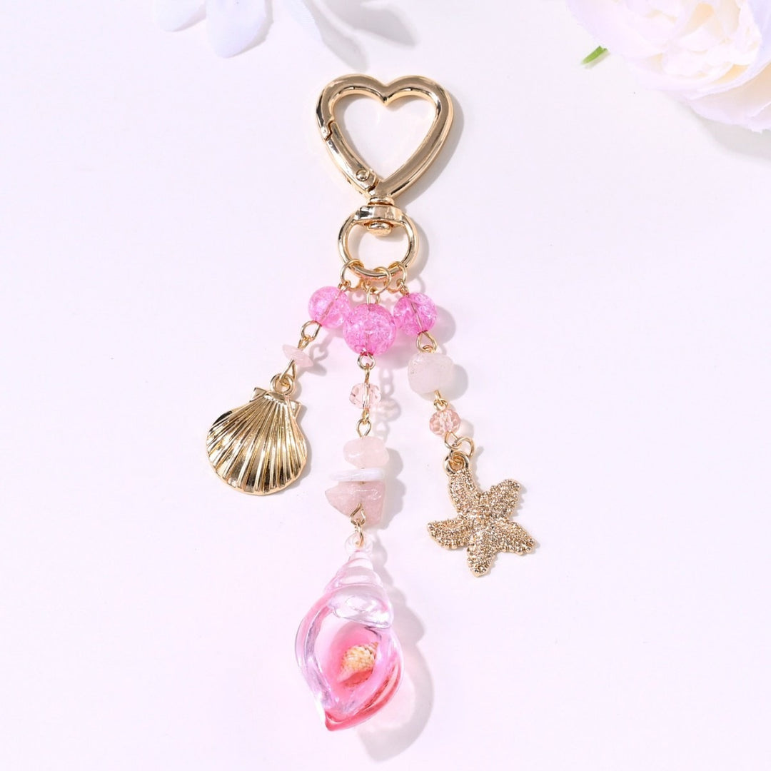 Keychain with Sparkling Sun Motif Bowlift