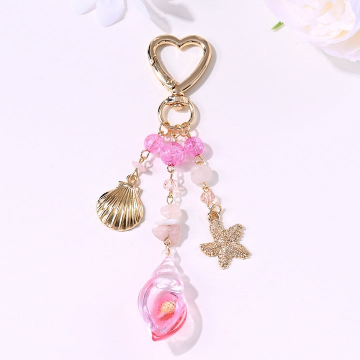 Keychain with Sparkling Sun Motif Bowlift