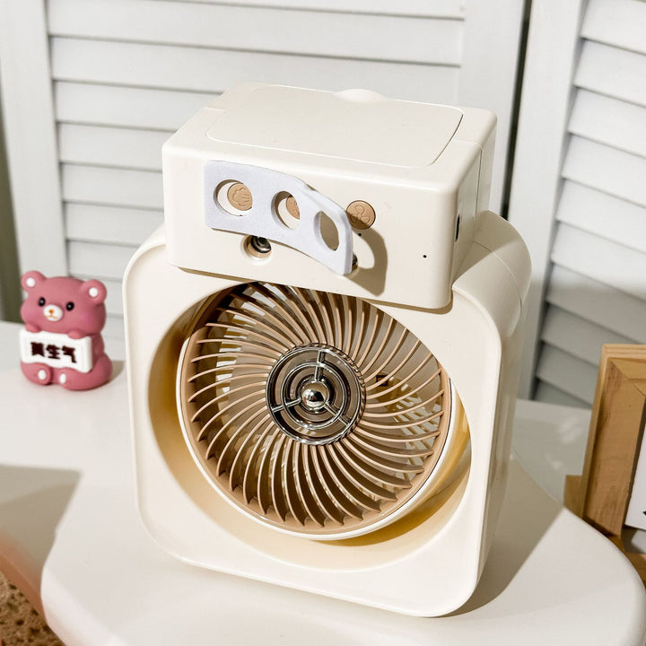 Women Portable Mini Table Fan with USB Connection Bowlift