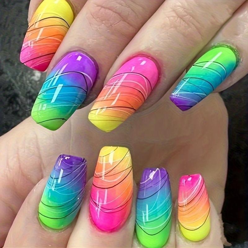 Nail set with elegant glitter design Bowlift
