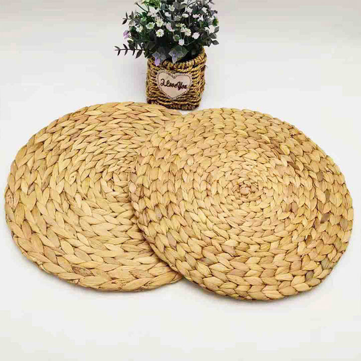 Rustic Round Weaving Coaster Bowlift