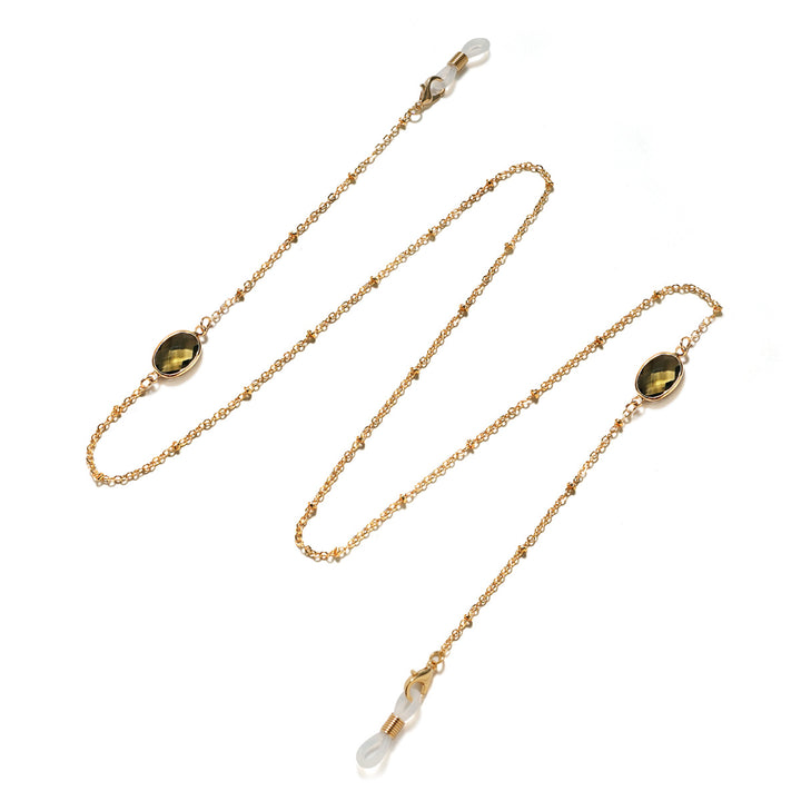 Chic Gemstone-Accented Eyewear Chain Bowlift