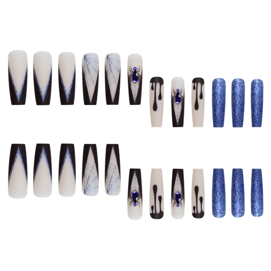Creative Spider-Themed Press-On Nail Extensions Bowlift