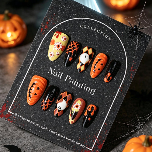 Creative Halloween Press-On Nail Tips Bowlift