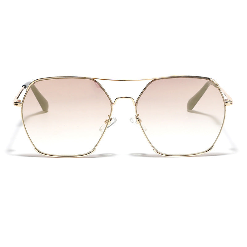 Women's oversized fashion sunglasses with elegant metal frame Bowlift