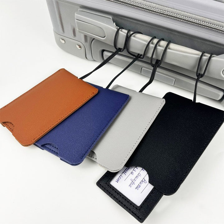Premium Leather Travel Identification Holder Bowlift
