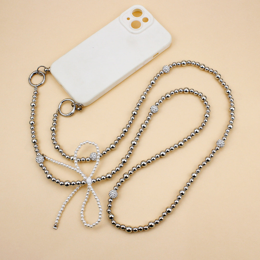 Elegant Pearl and Silver Necklace Bowlift