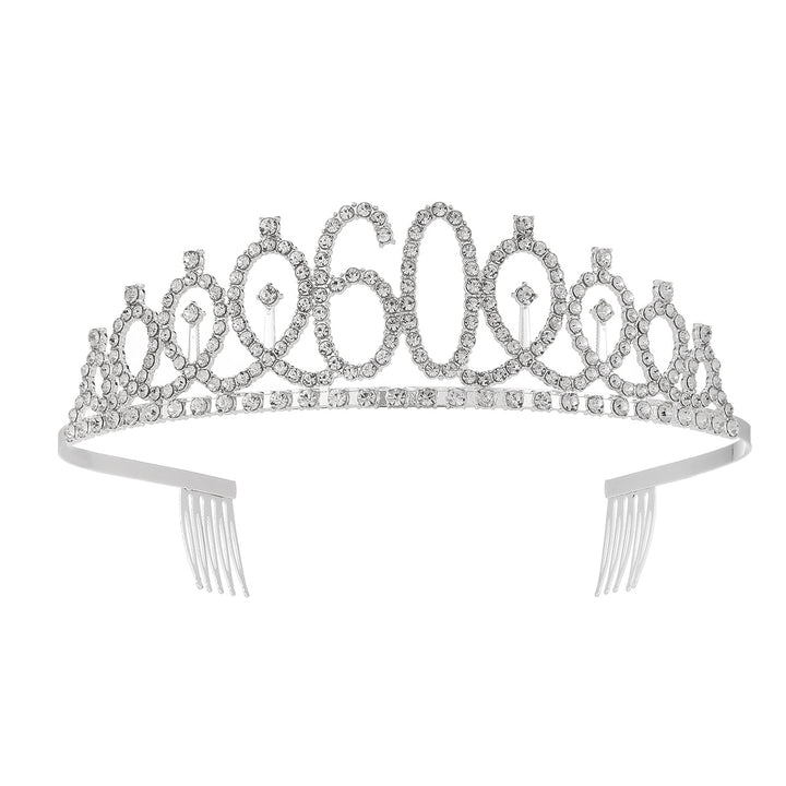 Women's Crystal-Embellished Tiara with Elegant Design Bowlift
