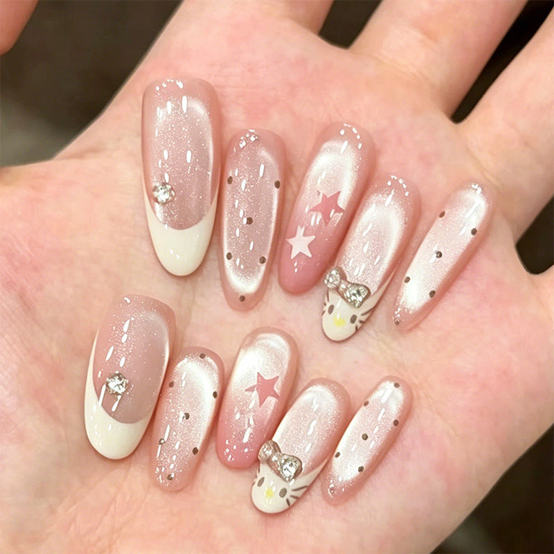 Nail art set with elegant glitter accents Bowlift