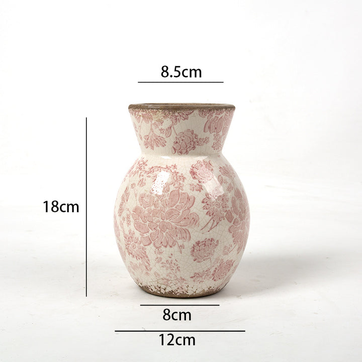Floral Ceramic Vase Bowlift