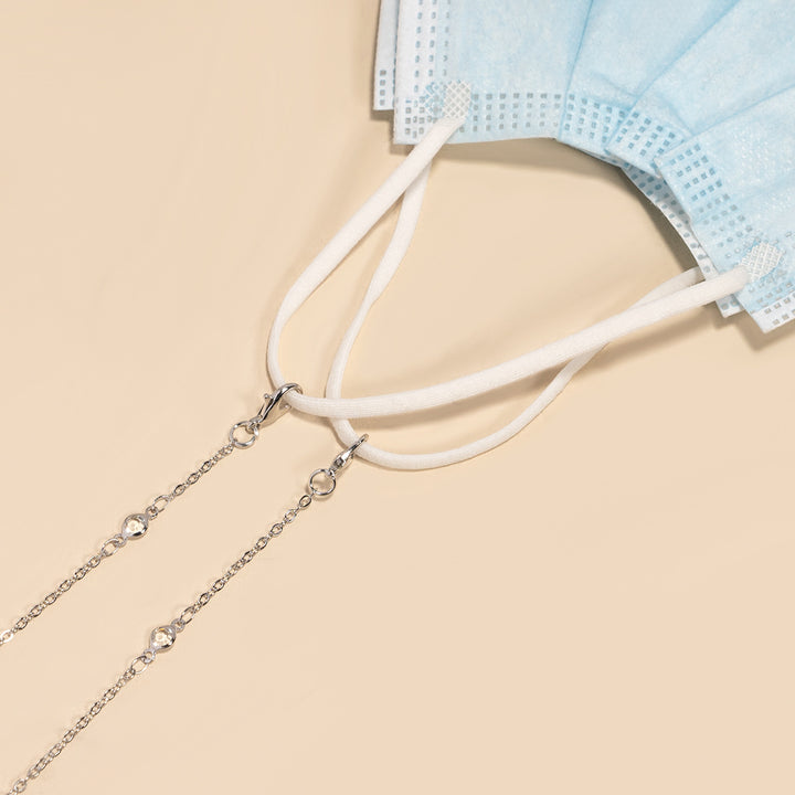 Elegant Rhinestone Glasses Chain Bowlift