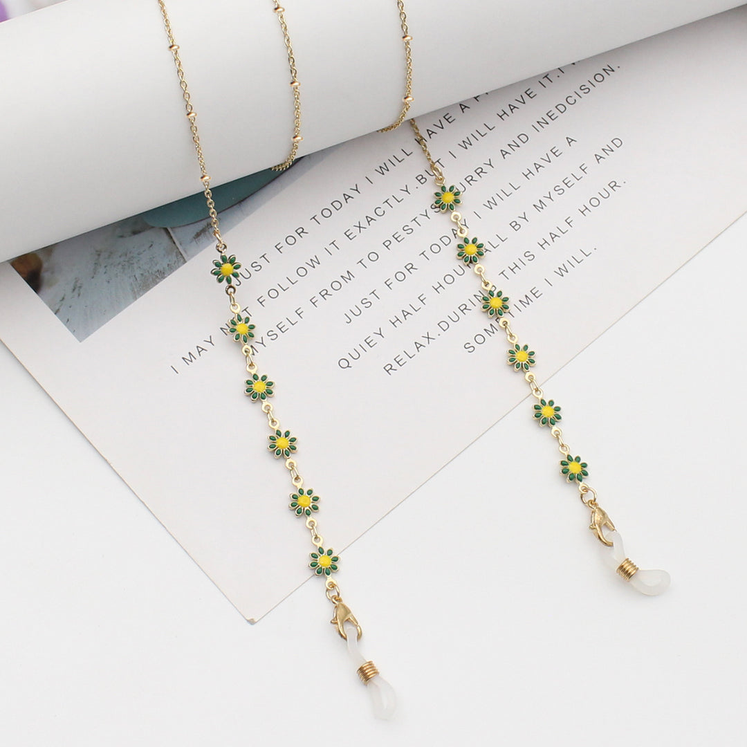 Floral Themed Eyewear Chain Bowlift