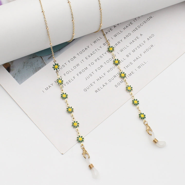 Floral Themed Eyewear Chain Bowlift