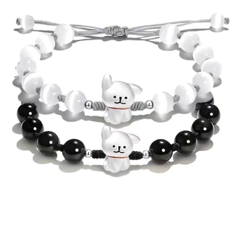 Adjustable Cute Dog Charm Bracelet Bowlift