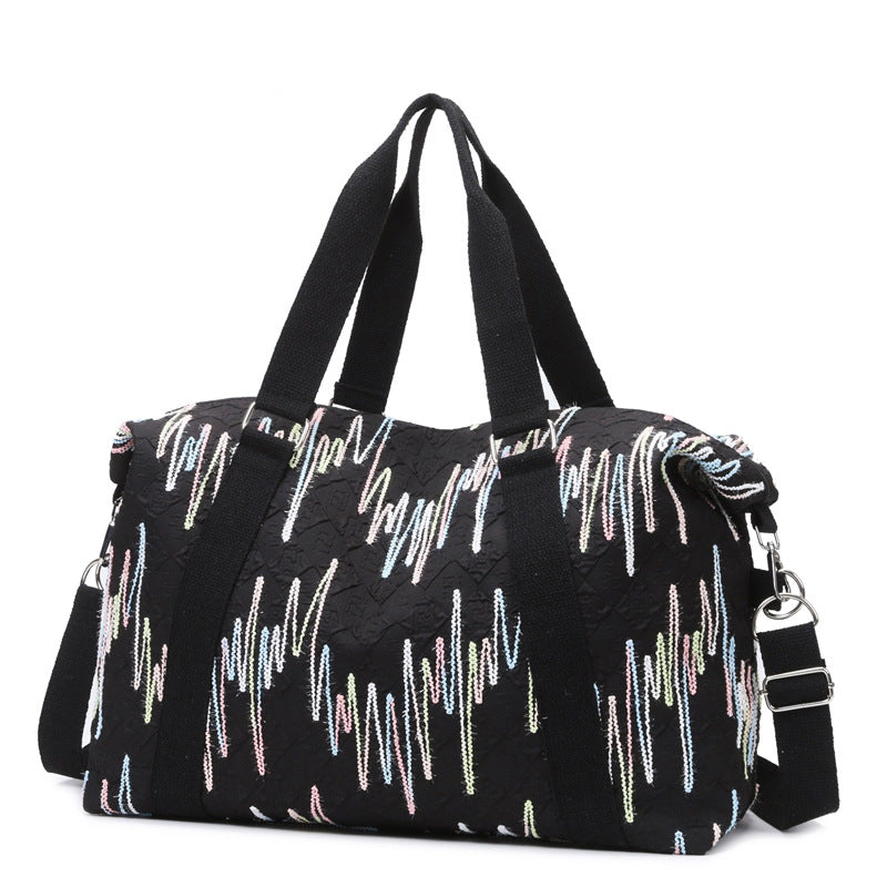 Multifunctional sports and travel bag with creative texture Bowlift