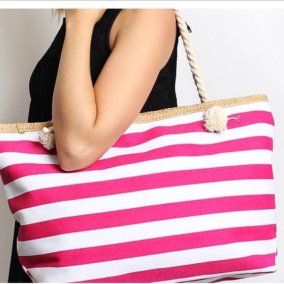 Beach bag made of high-quality canvas with sturdy rope handles Bowlift
