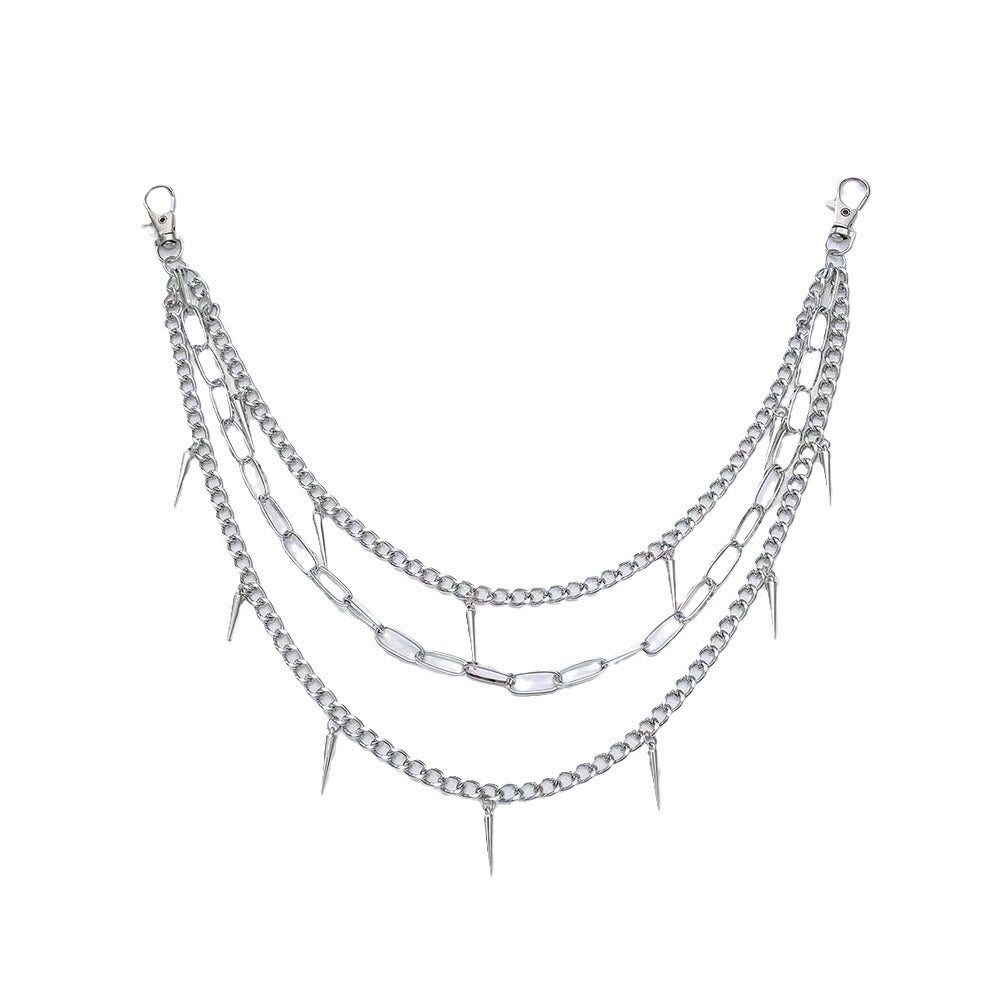 Fashionable chain belt with spiked details Bowlift