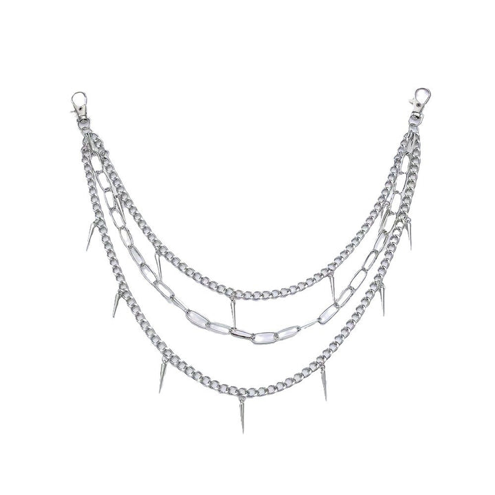 Fashionable chain belt with spiked details Bowlift