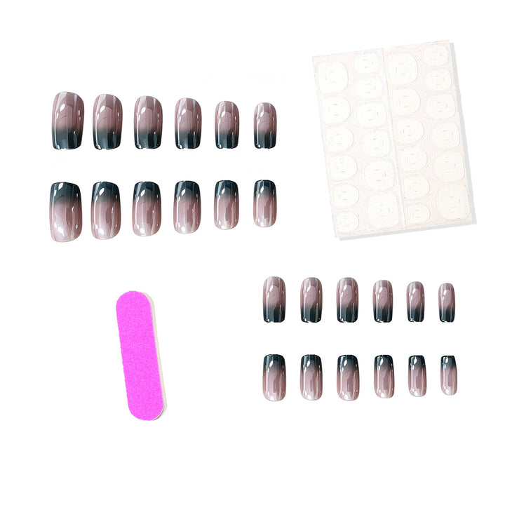 Premium Glossy Ombre Nail Extensions Bowlift