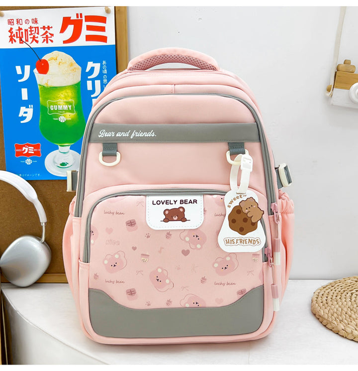 Cute Animal-Themed School Backpack Bowlift