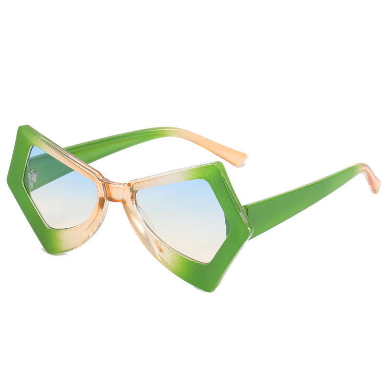 Women's polygonal sunglasses in extravagant design Bowlift