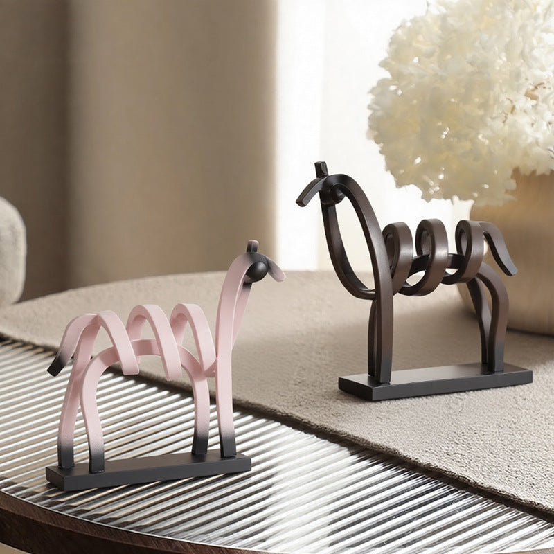 Artistic Sculptural Horse Figurine
