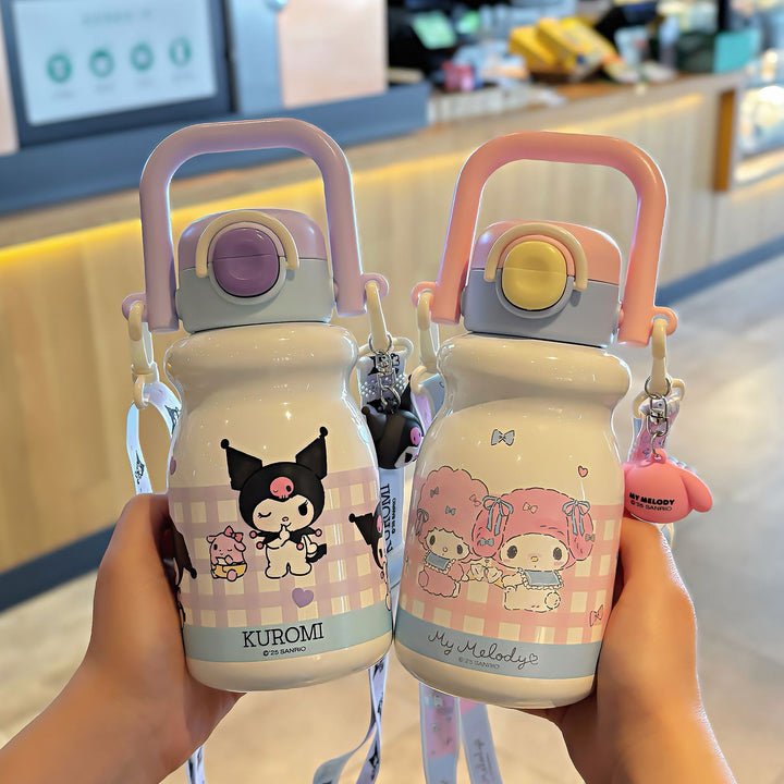 Women's water bottle with stylish Kuromi design Bowlift