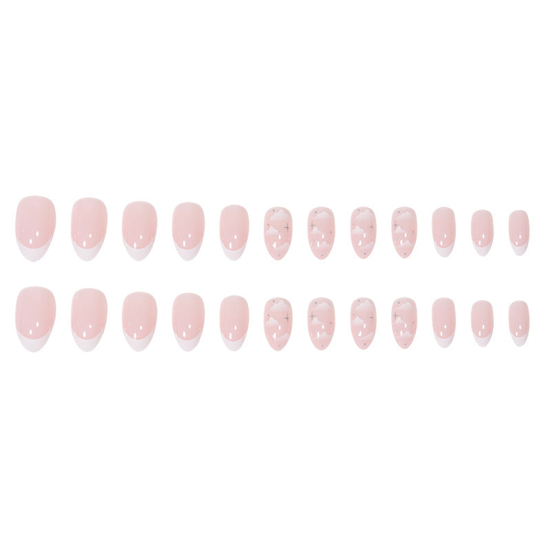 Elegant Marble-Inspired Press-On Nails Bowlift