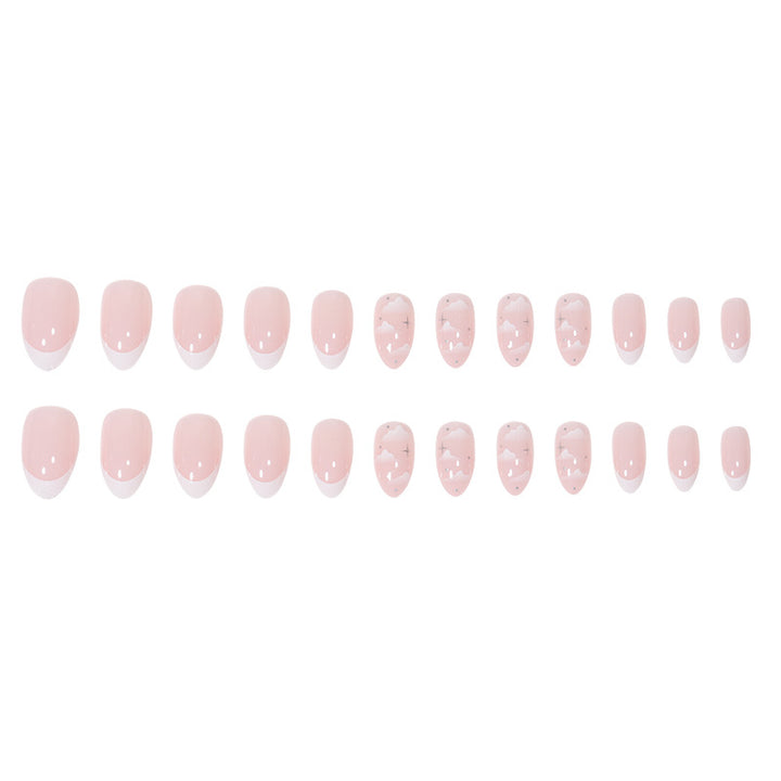 Elegant Marble-Inspired Press-On Nails Bowlift