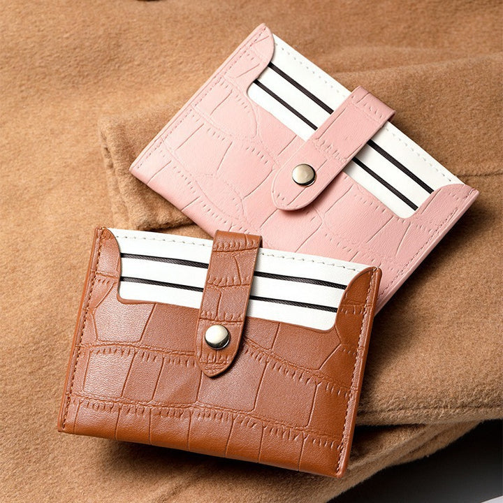 Faux Leather Card Holder Bowlift